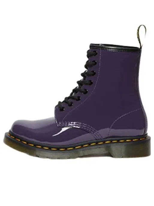 Ботинки Dr. Martens Lens Patent Leather 8 Martin — изображение 1 из 4, черно-фиолетовый