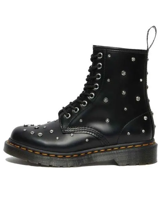 Ботинки Dr. Martens 1460 Swarovski, кожаные — изображение 1 из 5, черный