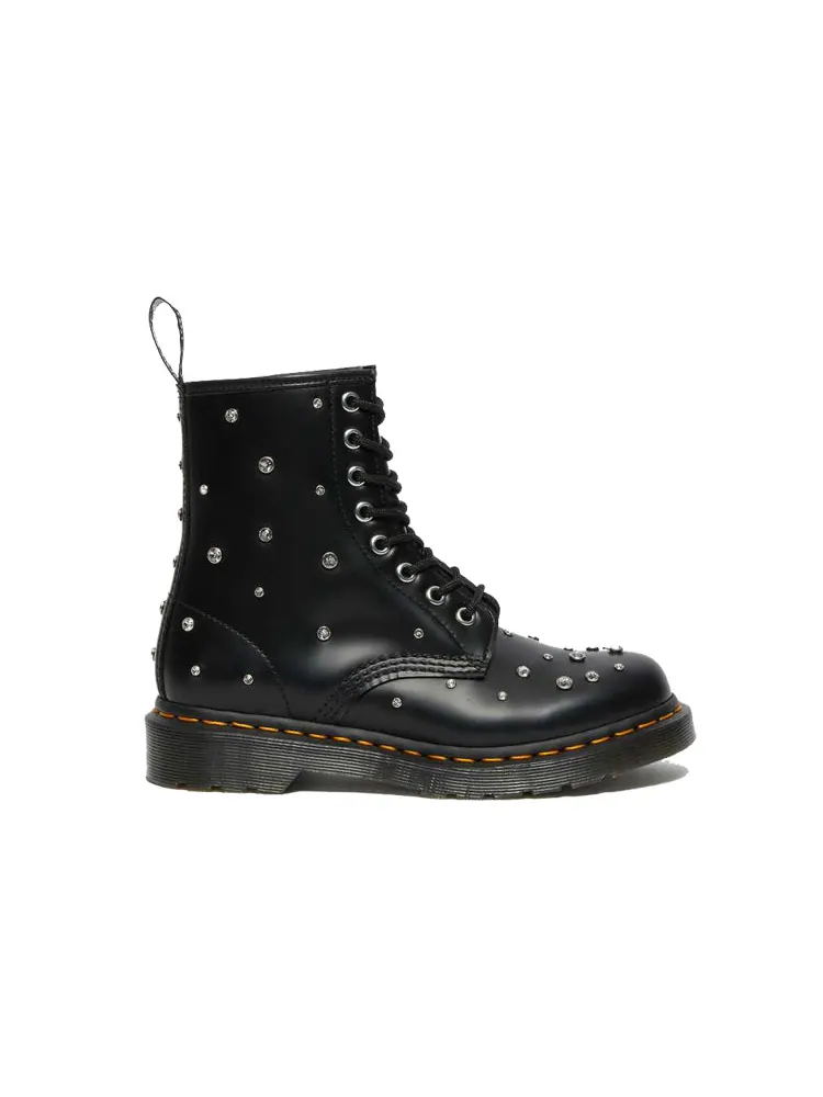 Ботинки Dr. Martens 1460 Swarovski, кожаные — изображение 2 из 5, черный