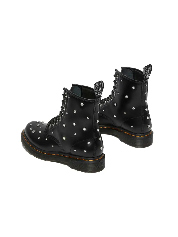 Ботинки Dr. Martens 1460 Swarovski, кожаные — изображение 3 из 5, черный
