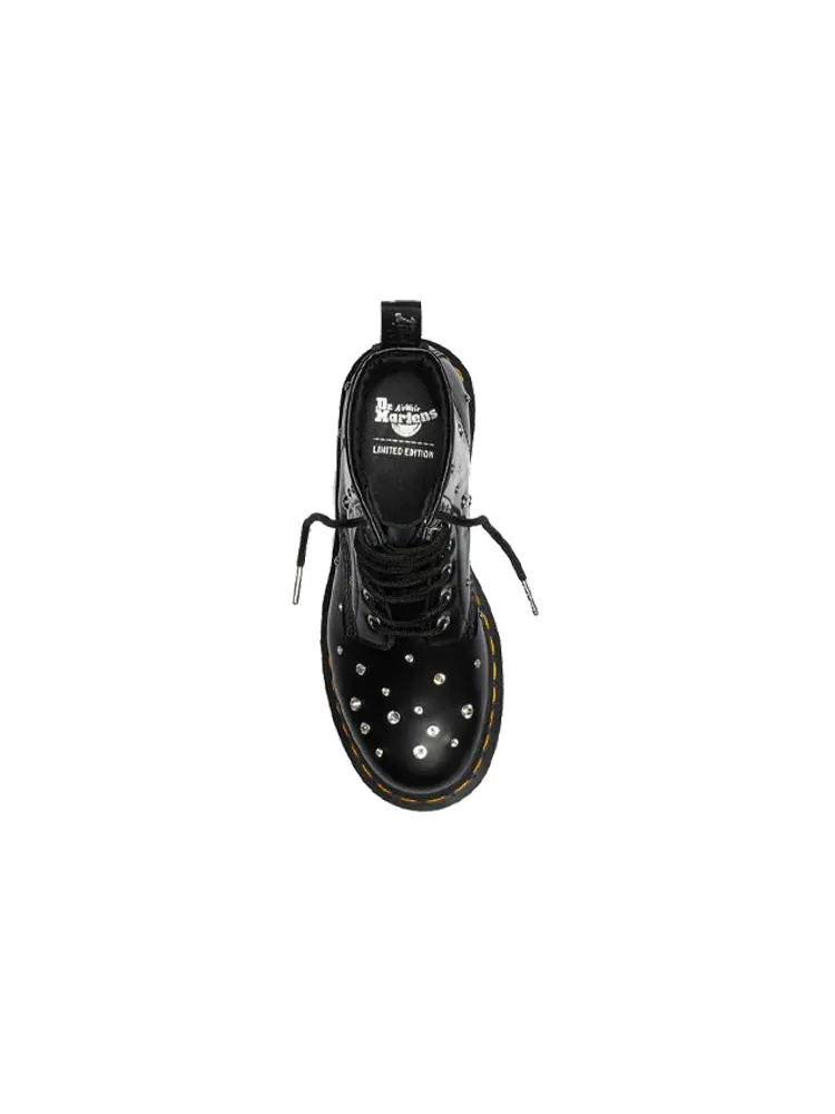 Ботинки Dr. Martens 1460 Swarovski, кожаные — изображение 4 из 5, черный
