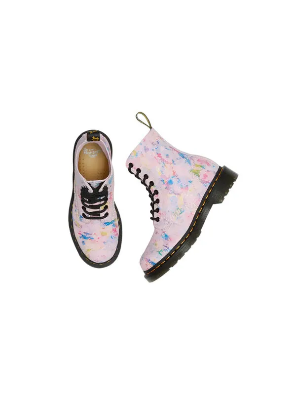 Ботинки Dr. Martens 1460 Pascal Rainbow Suede Lace Up Boots — изображение 3 из 4, розовый