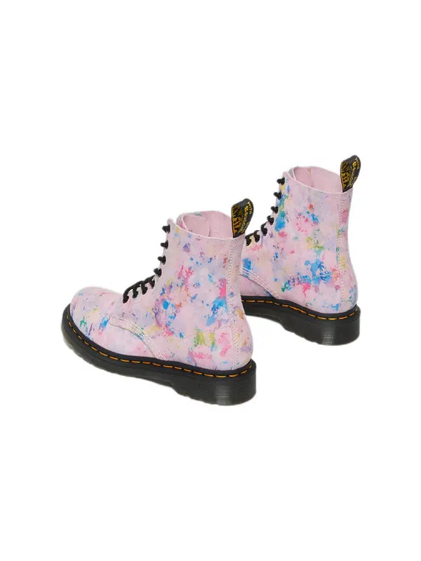 Ботинки Dr. Martens 1460 Pascal Rainbow Suede Lace Up Boots — изображение 4 из 4, розовый