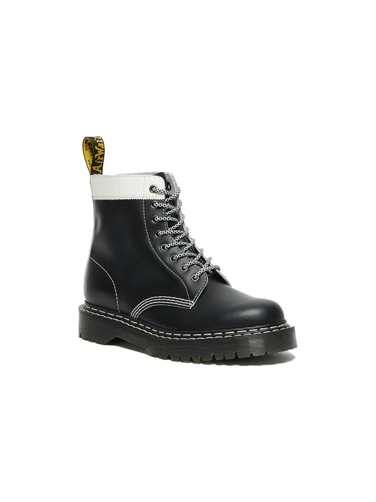 Ботинки Dr. Martens 1460 Pascal Bex кожаные с контрастной строчкой — изображение 2 из 6, черный