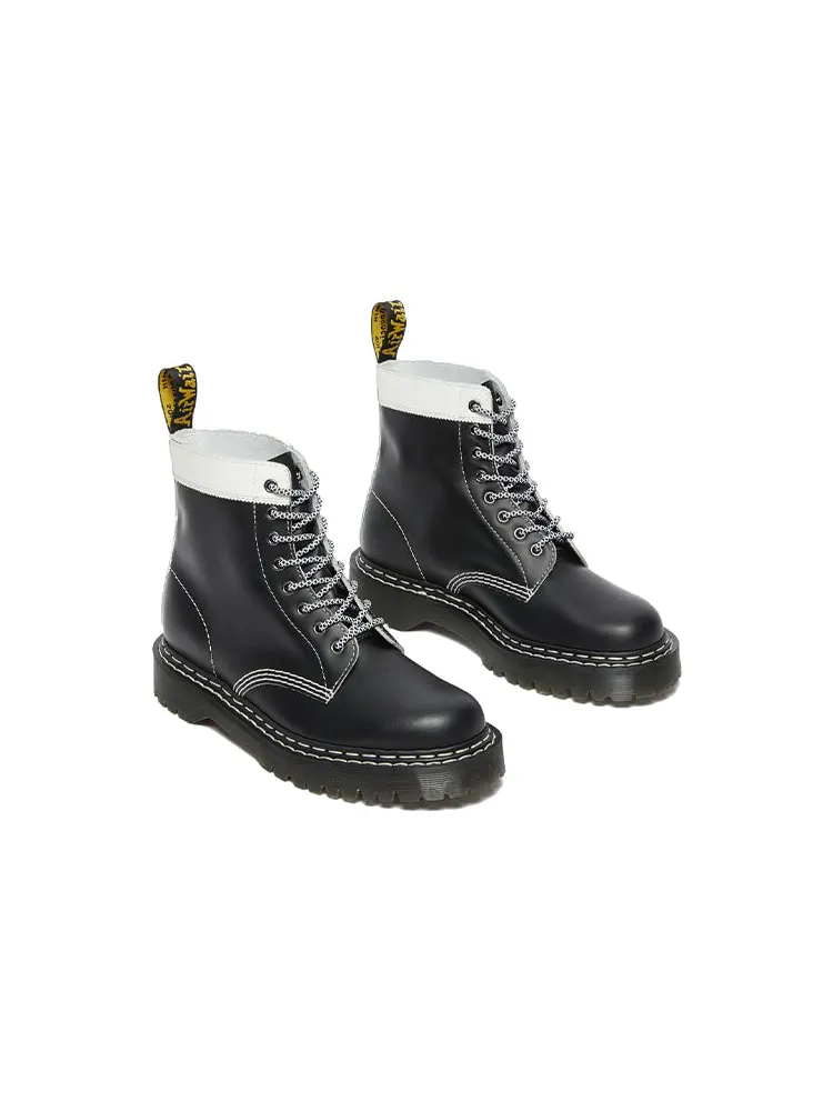 Ботинки Dr. Martens 1460 Pascal Bex кожаные с контрастной строчкой — изображение 3 из 6, черный