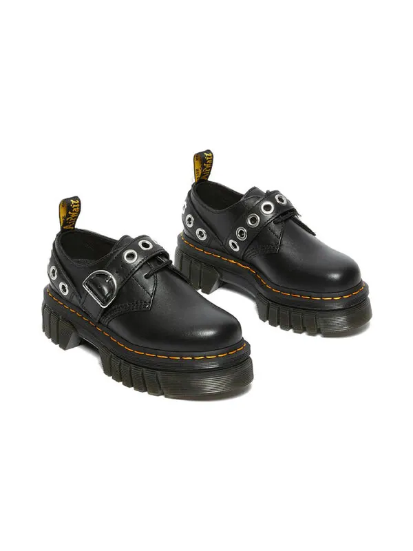 Кроссовки Dr. Martens Audrick Hardware Leather Platform — изображение 3 из 4, черный