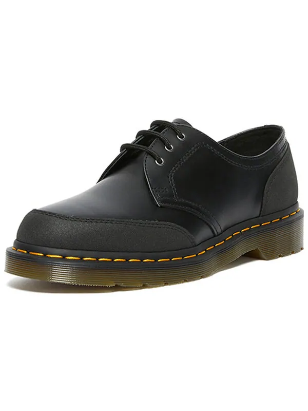 Ботинки Dr. Martens 1461 Guard Panel Leather Shoes, кожаные — изображение 2 из 4, черный