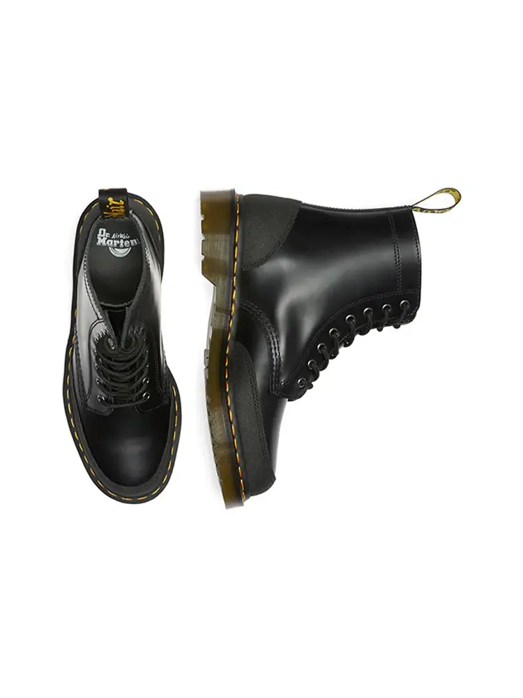 Ботинки Dr. Martens 1460 кожаные комбинированные — изображение 4 из 5, черный