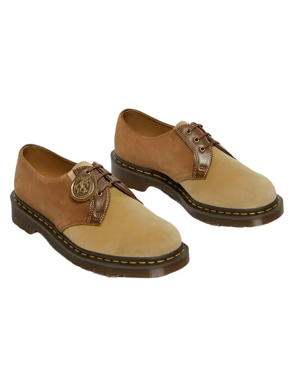 Ботинки Dr. Martens 1461 Made in England Suede Oxford — изображение 3 из 4, коричневый