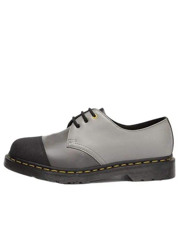 Кроссовки Dr. Martens 1461 3-eye oxford shoes — изображение 1 из 4, темный серый/черный