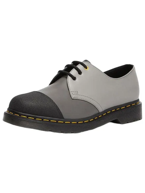 Кроссовки Dr. Martens 1461 3-eye oxford shoes — изображение 2 из 4, темный серый/черный