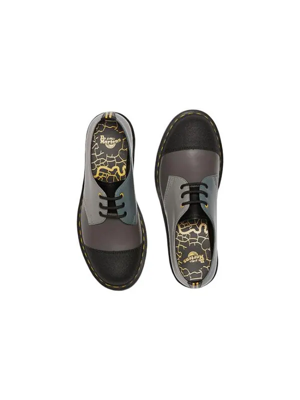 Кроссовки Dr. Martens 1461 3-eye oxford shoes — изображение 4 из 4, темный серый/черный