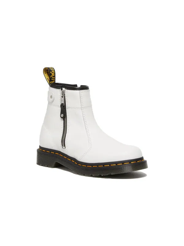 Ботинки Dr. Martens 2976 Twin Zip, кожаные — изображение 2 из 4, белый