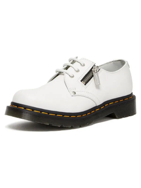 Ботинки Dr. Martens 1461 Twin Zip, кожаные — изображение 2 из 4, белый