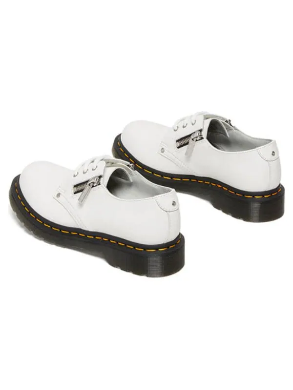 Ботинки Dr. Martens 1461 Twin Zip, кожаные — изображение 4 из 4, белый