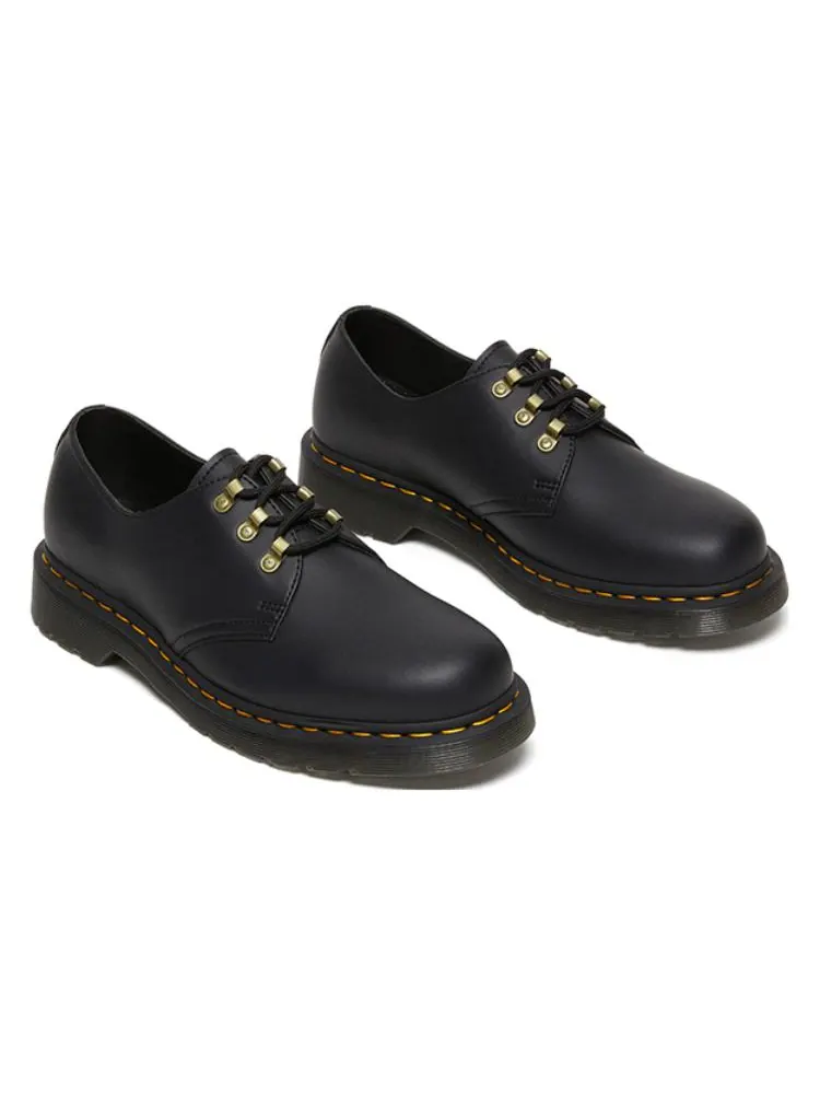 Ботинки Dr. Martens 1461 кожаные с контрастной строчкой — изображение 3 из 5, черный