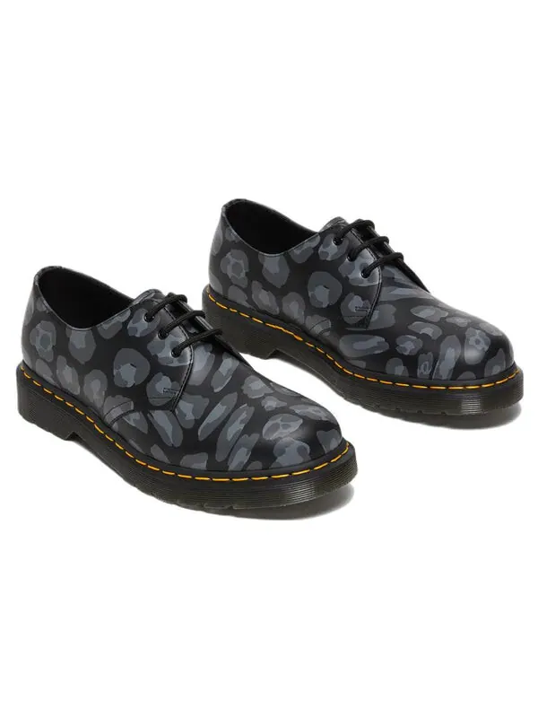 Ботинки Dr. Martens 1461 distorted, кожаные — изображение 2 из 4, черный