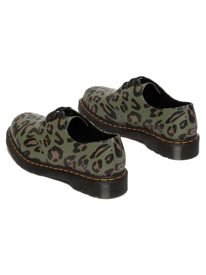 Кроссовки Dr. Martens 1461 Distorted Leopard Print Oxford Shoes — изображение 5 из 6, зеленый