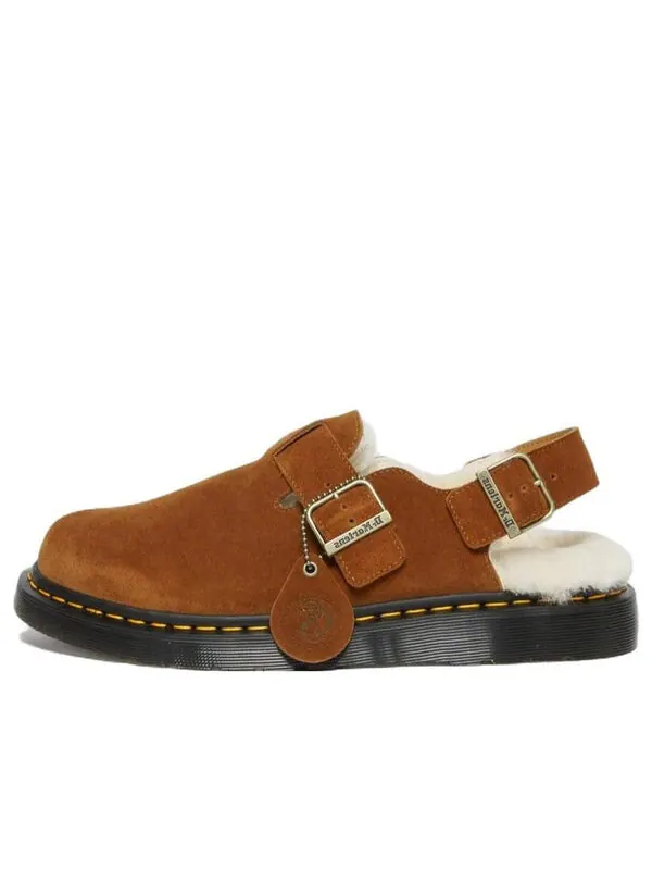 Сандалии Dr. Martens Jorge Shearling Slingback Mule — изображение 1 из 4, коричневый