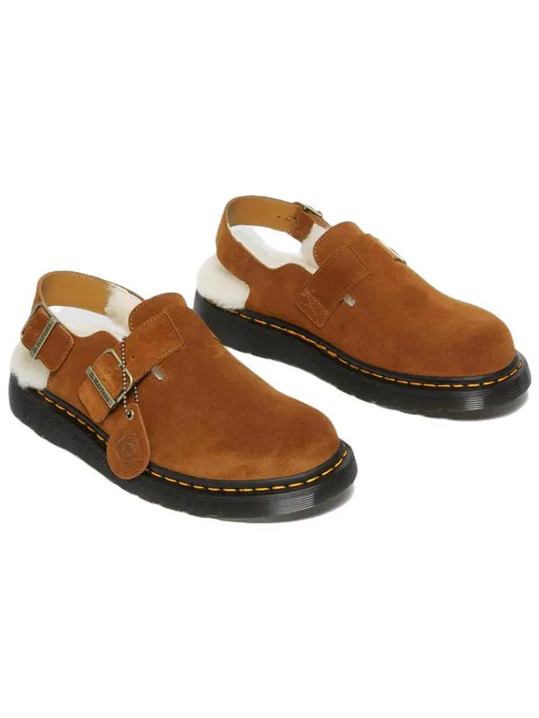 Сандалии Dr. Martens Jorge Shearling Slingback Mule — изображение 3 из 4, коричневый