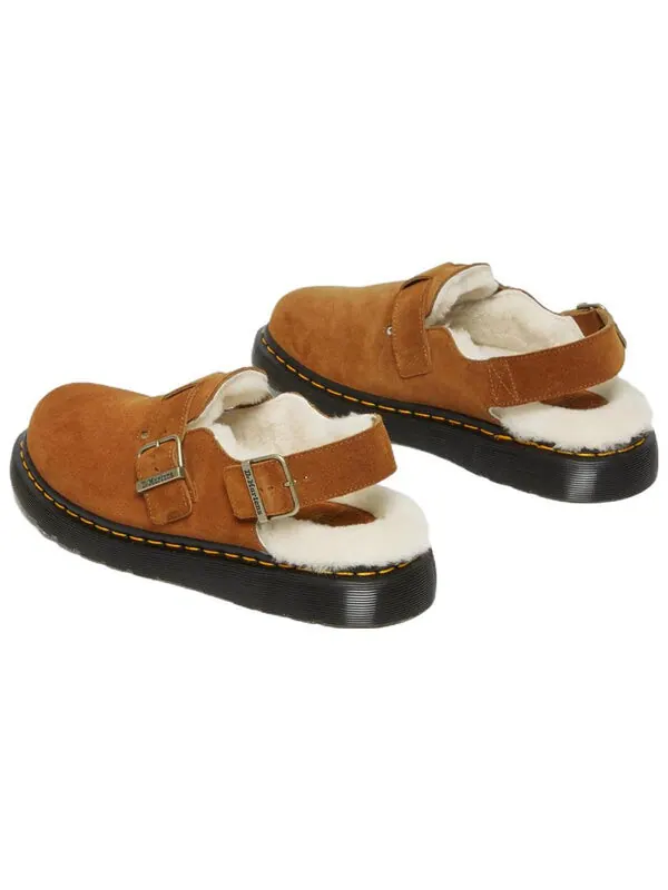Сандалии Dr. Martens Jorge Shearling Slingback Mule — изображение 4 из 4, коричневый