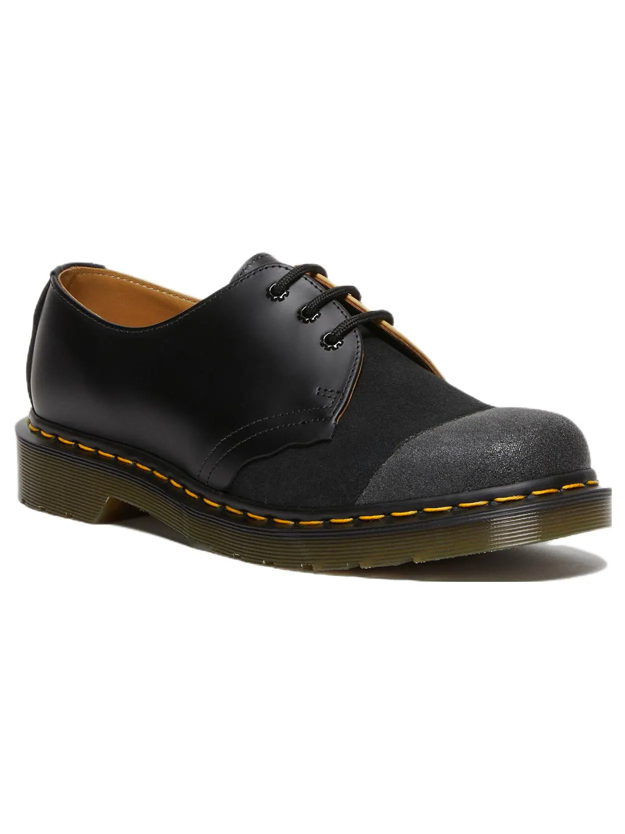 Ботинки Dr. Martens 1461 Reverse Black Tan — изображение 2 из 6, черный/бежевый