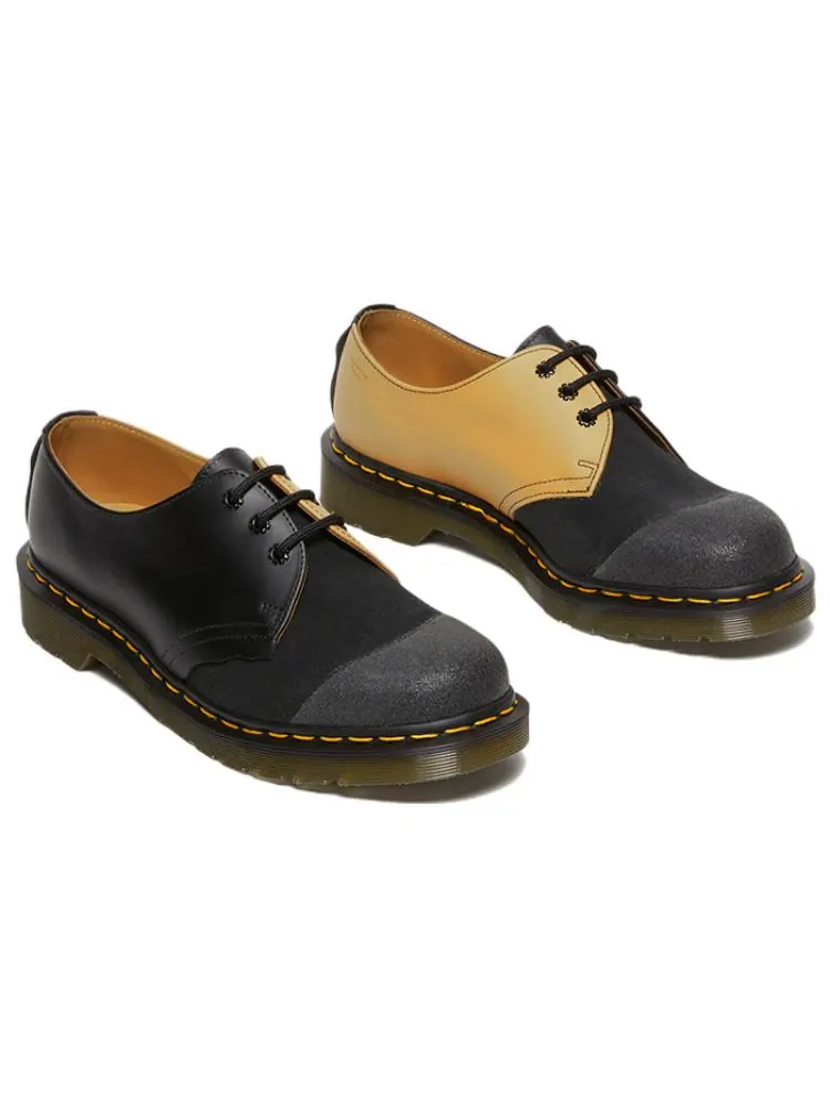 Ботинки Dr. Martens 1461 Reverse Black Tan — изображение 3 из 6, черный/бежевый