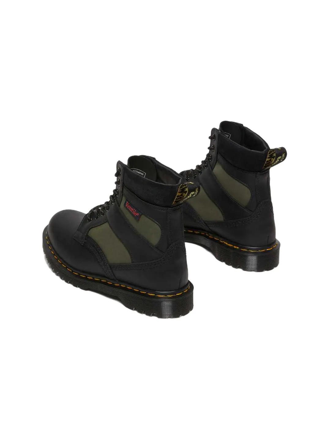 Ботинки мужские Dr. Martens 1460 Made in England, с текстильными вставками — изображение 4 из 5, черный
