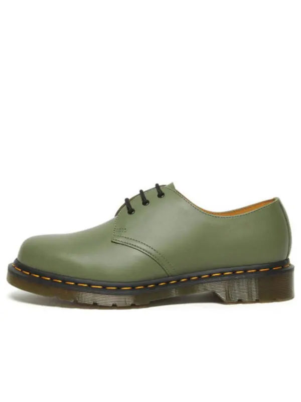 Кроссовки Dr. Martens 1461 Smooth Leather Oxford, кожаные оксфорды — изображение 1 из 4, хаки/зеленый