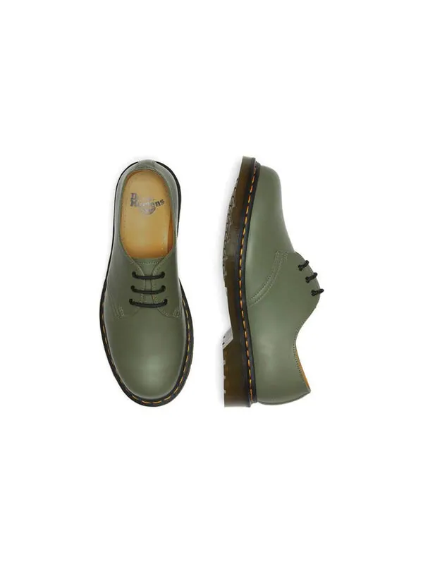 Кроссовки Dr. Martens 1461 Smooth Leather Oxford, кожаные оксфорды — изображение 3 из 4, хаки/зеленый