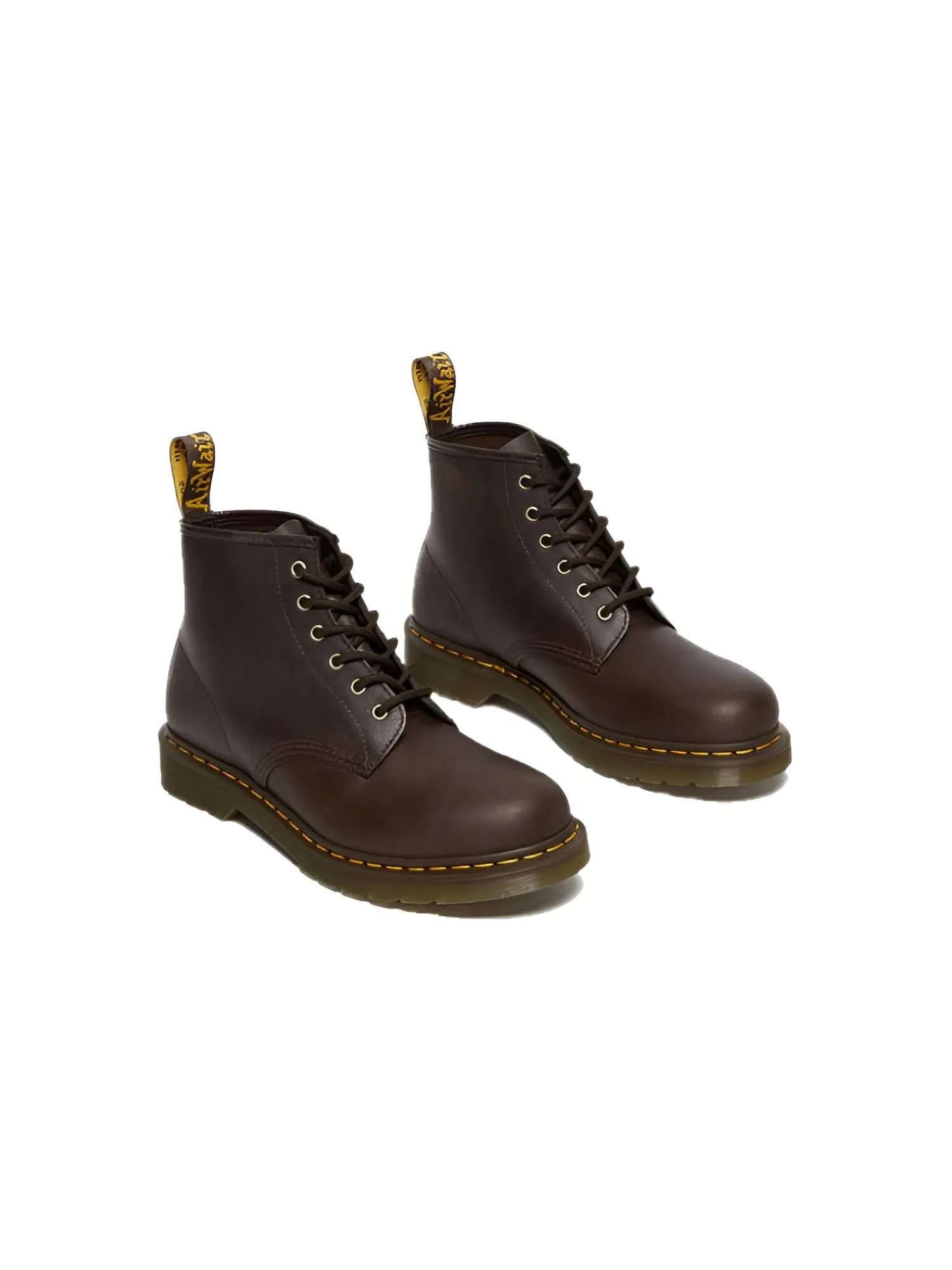 Ботинки мужские Dr. Martens 101 Crazy Horse кожаные — изображение 2 из 4, коричневый