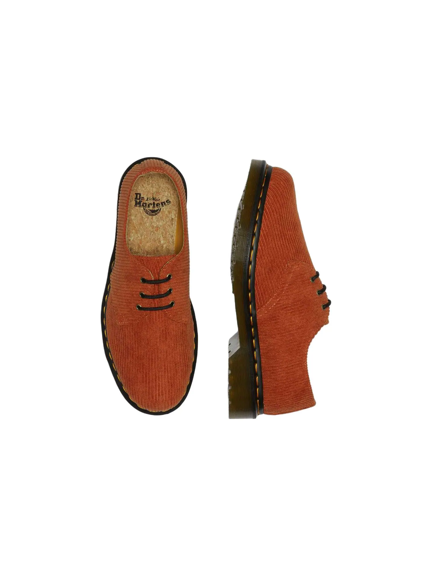 Ботинки Dr. Martens 1461 Вельветовые Оксфордские — изображение 4 из 6, бежевый