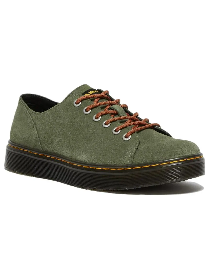 Кроссовки Dr. Martens Dante Suede Leather Shoes Хаки-зелёный — изображение 2 из 5, зеленый
