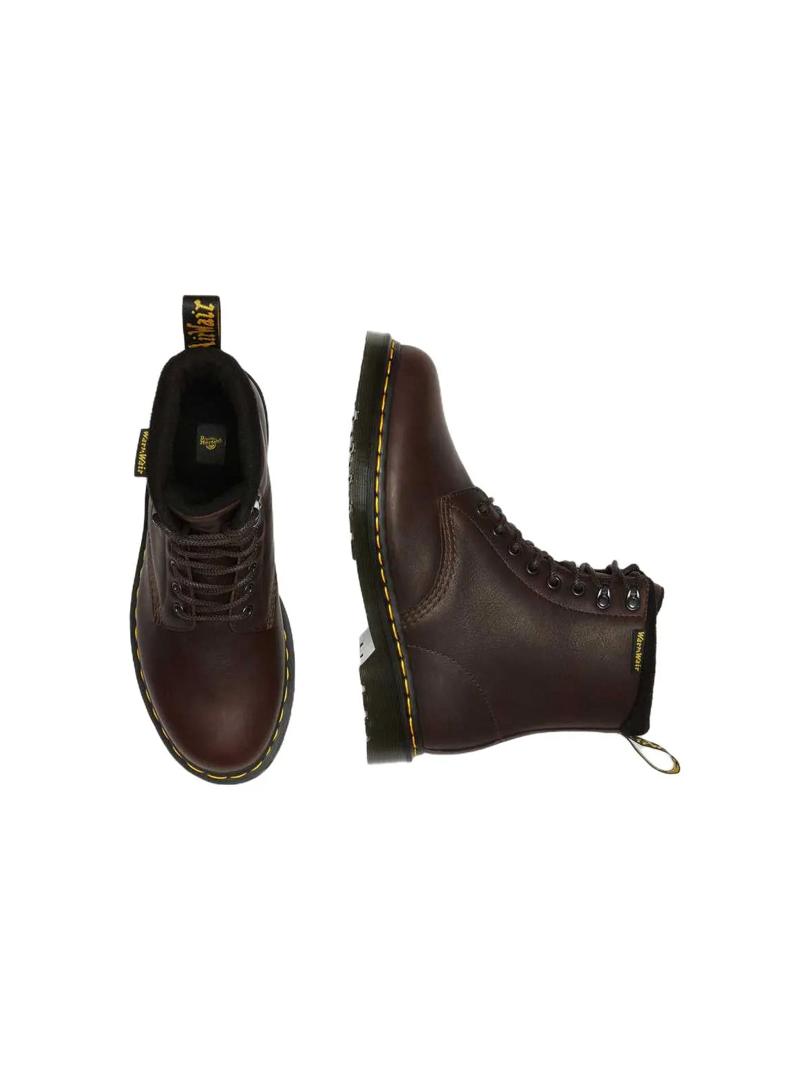 Ботинки Dr. Martens 1460 Pascal Warmwair кожаные — изображение 4 из 6, темно-коричневый