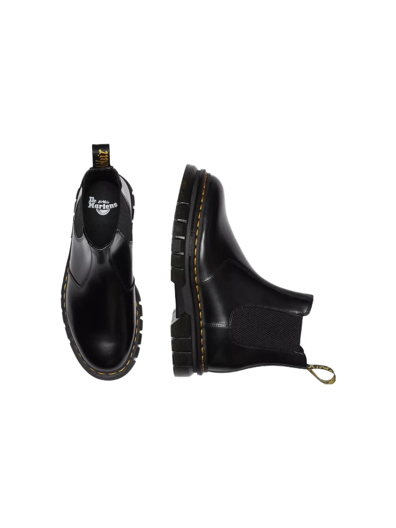 Ботинки мужские челси Dr. Martens Rikard, гладкая кожа, толстая подошва — изображение 6 из 6, черный