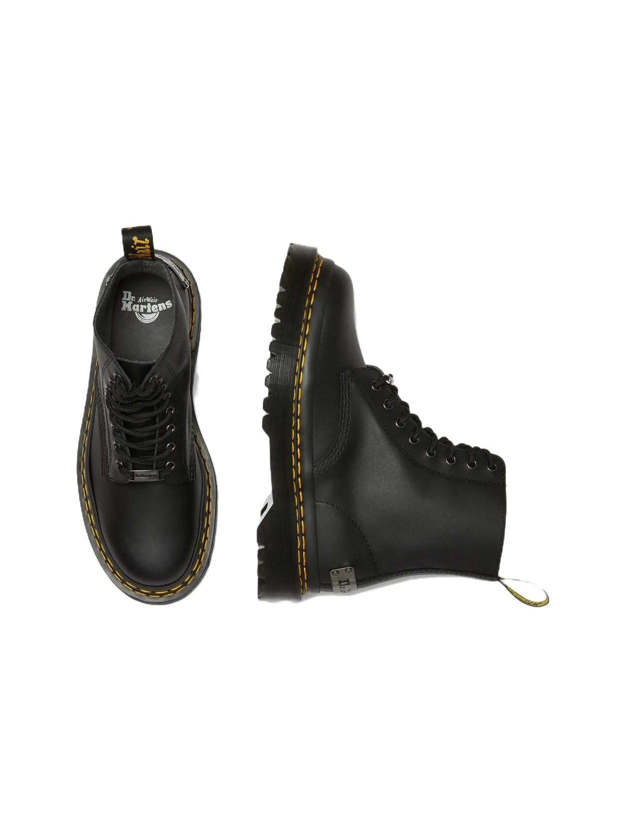 Ботинки мужские Dr. Martens 1460 Bex кожаные, двойная строчка — изображение 4 из 6, черный