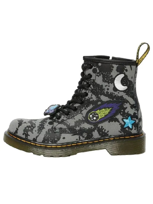 Ботинки Dr. Martens 1460 Lace Up Boots, кожаные — изображение 1 из 3, черный/серый/синий