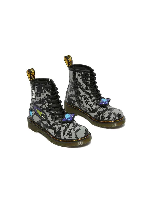 Ботинки Dr. Martens 1460 Lace Up Boots, кожаные — изображение 2 из 3, черный/серый/синий
