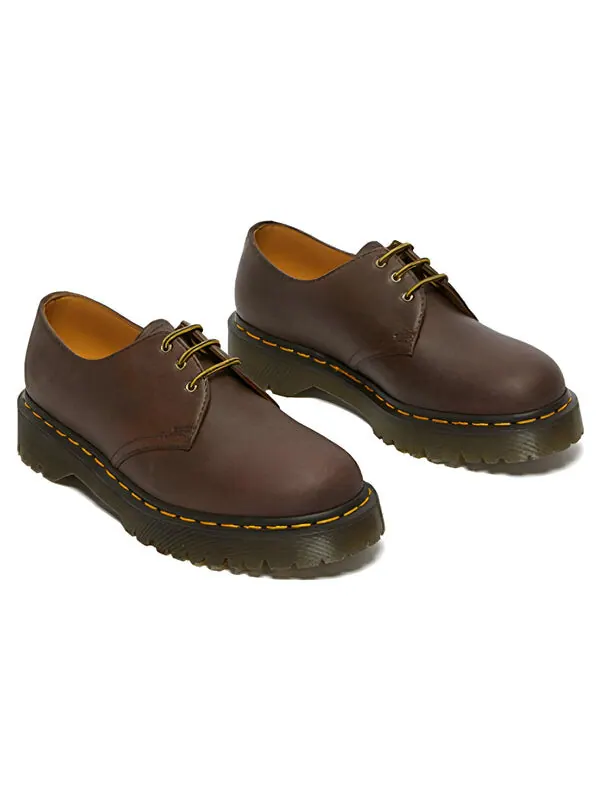 Кроссовки Dr. Martens 1461 Bex 3-Eye, кожаные — изображение 1 из 3, коричневый