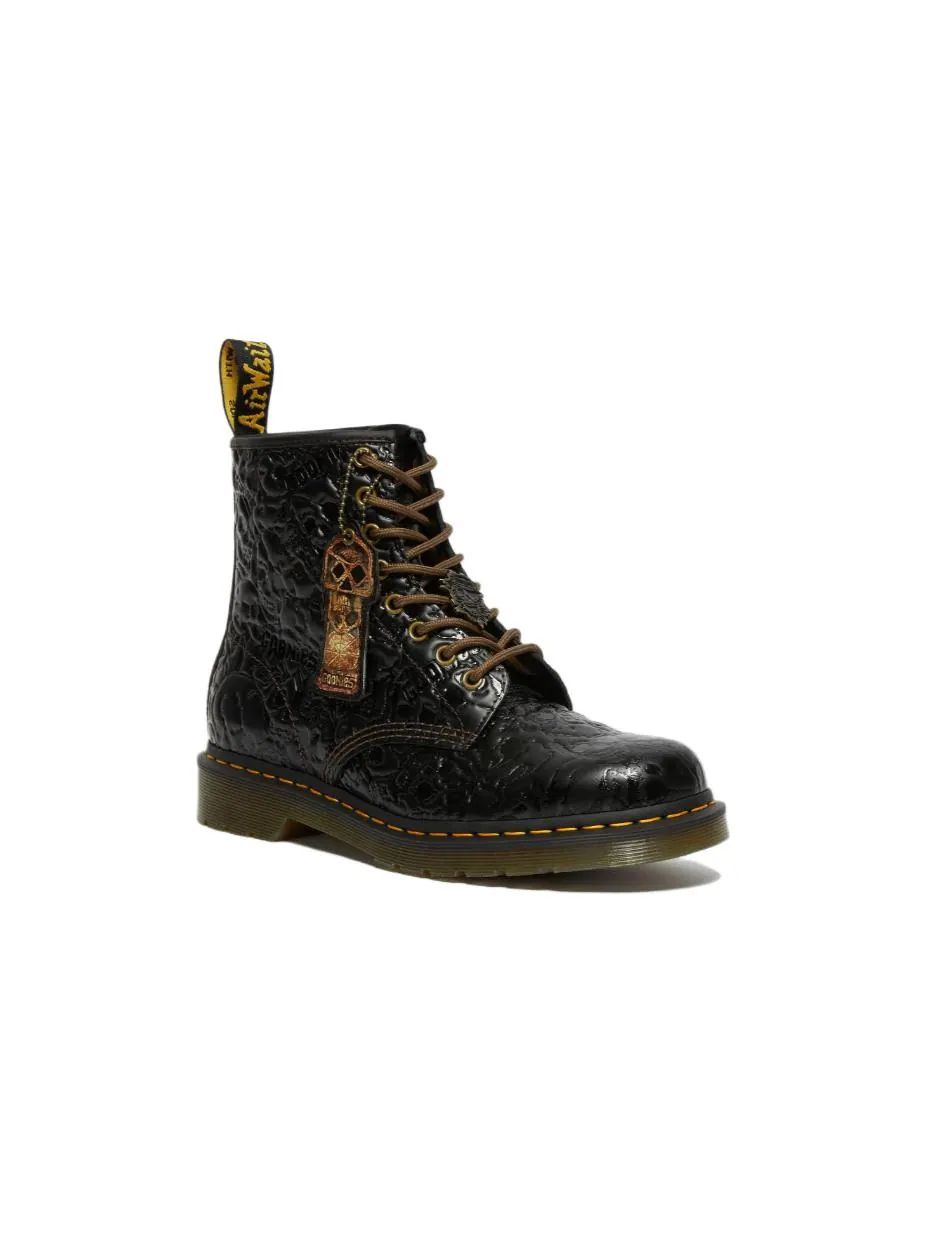 Ботинки Dr. Martens 1460 x Warner Bros Goonies, кожаные — изображение 2 из 5, черный
