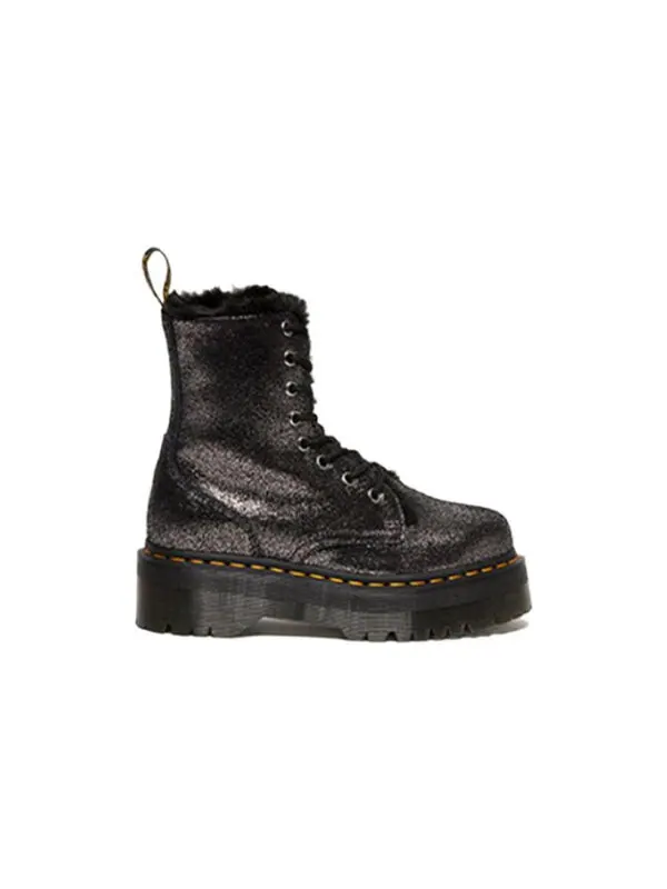 Ботинки Dr. Martens Jadon Faux Fur-Lined Platform Boots, с искусственным мехом — изображение 2 из 4, черный