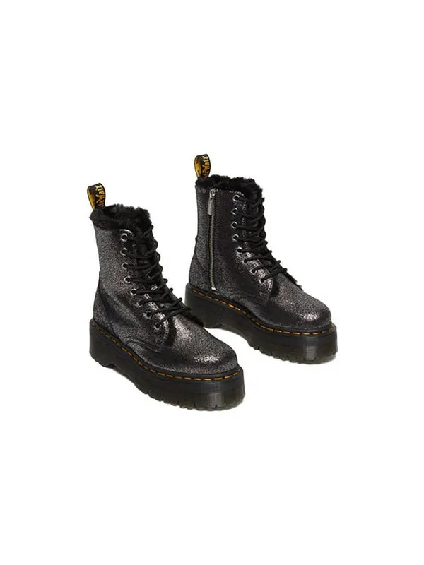 Ботинки Dr. Martens Jadon Faux Fur-Lined Platform Boots, с искусственным мехом — изображение 3 из 4, черный