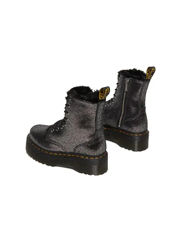 Ботинки Dr. Martens Jadon Faux Fur-Lined Platform Boots, с искусственным мехом — изображение 4 из 4, черный