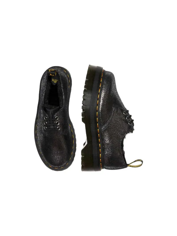 Кроссовки Dr. Martens 1461, кожаные на платформе с искусственным мехом — изображение 4 из 4, черный