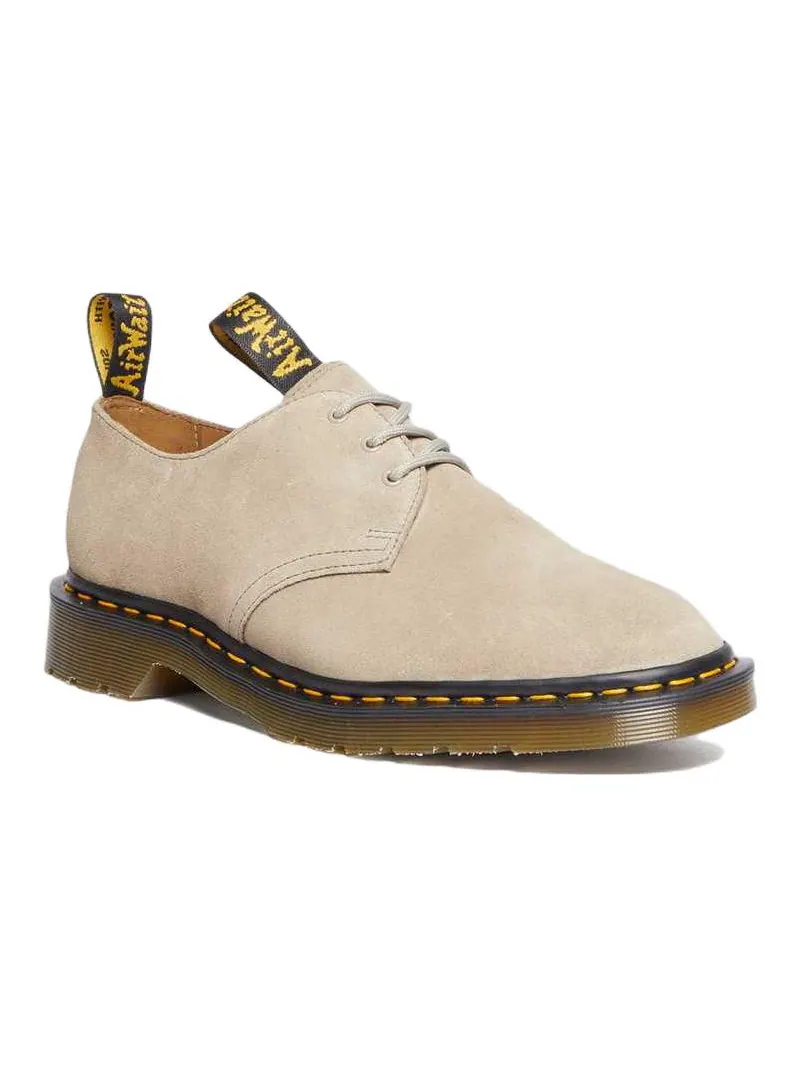 Кроссовки Dr. Martens x Engineered Garments 1461 'Milkshake Suede', низкие, кремовые — изображение 2 из 7, бежевый