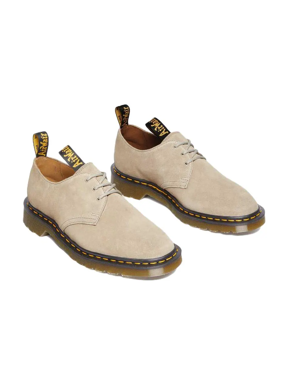 Кроссовки Dr. Martens x Engineered Garments 1461 'Milkshake Suede', низкие, кремовые — изображение 3 из 7, бежевый