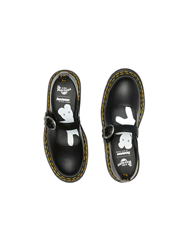 Тапочки Dr. Martens addina ds bex x heaven mj, кожаные — изображение 4 из 4, черный