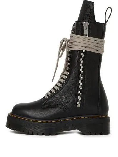 Ботинки Dr.Martens 1918 x Rick Owens высокие кожаные — изображение 1 из 4, черный