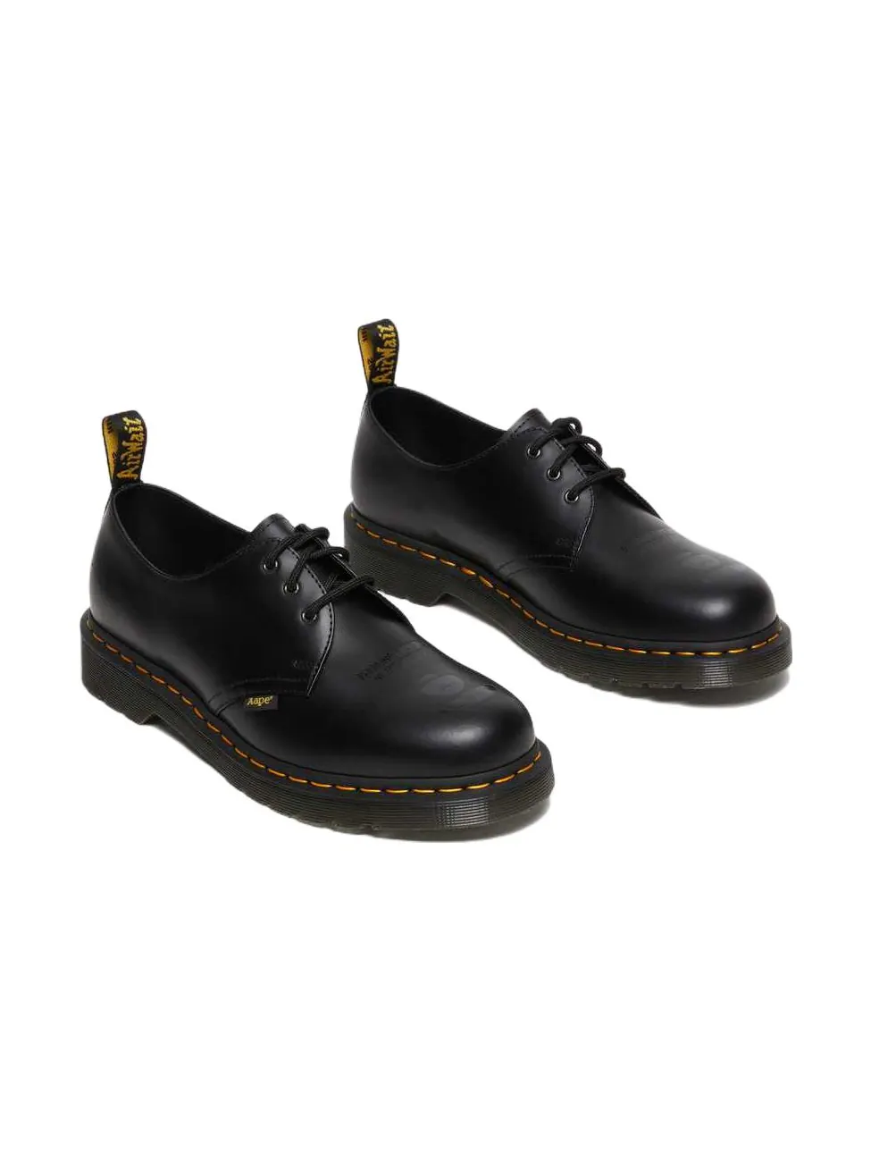 Кроссовки Dr. Martens x AAPE 1461 Smooth Leather Oxford Shoes, коллаборация с AAPE — изображение 4 из 7, черный