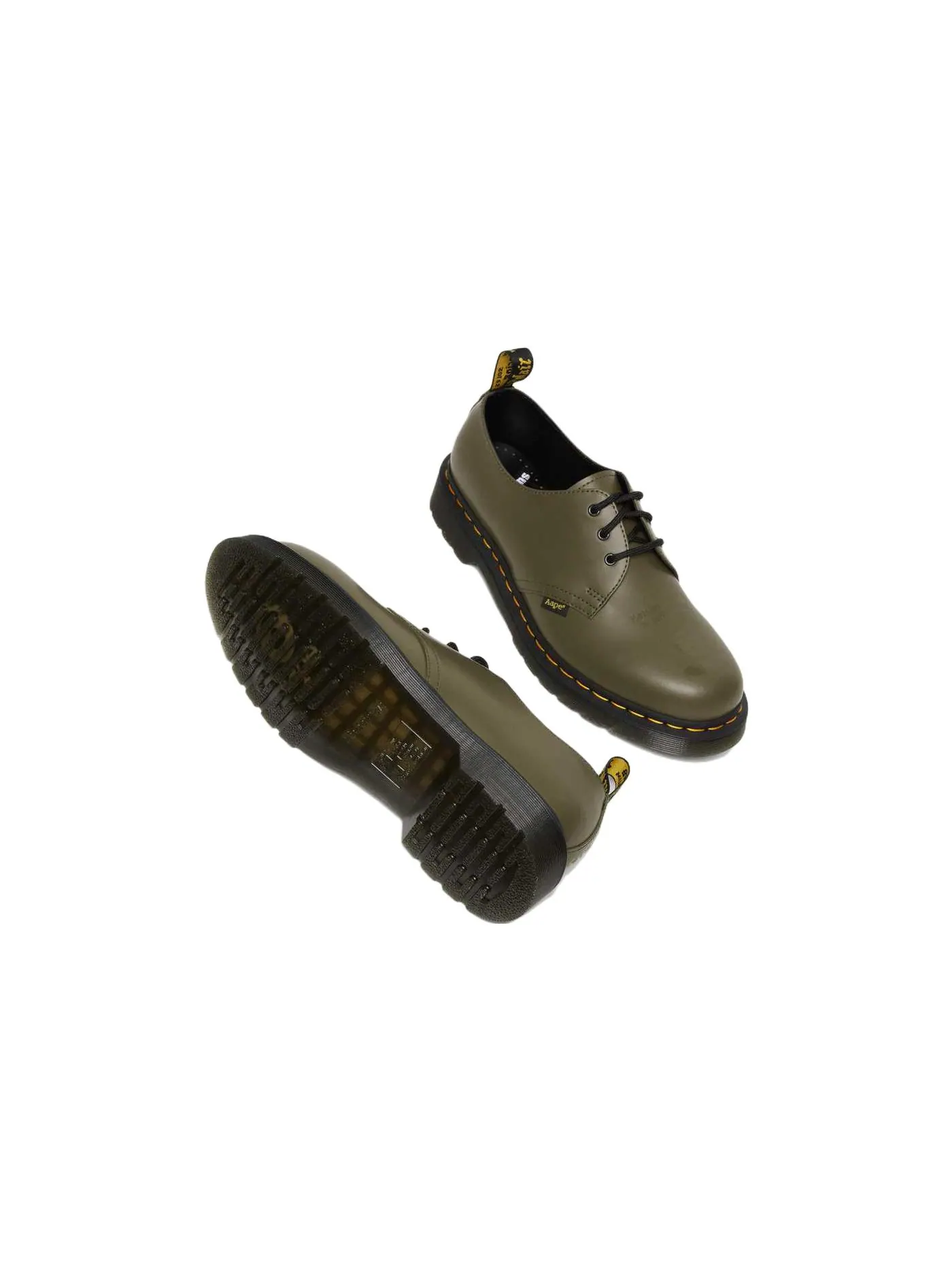 Ботинки Dr. Martens 1461 AAPE Smooth Leather Oxford — изображение 6 из 6, оливковый зеленый/черный